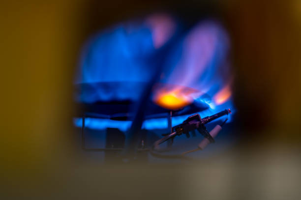 Hot water heater maintenance and safety check that pilot is working