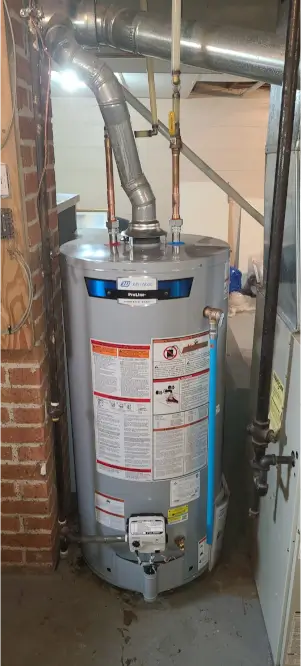 a hot water heater in someone's house